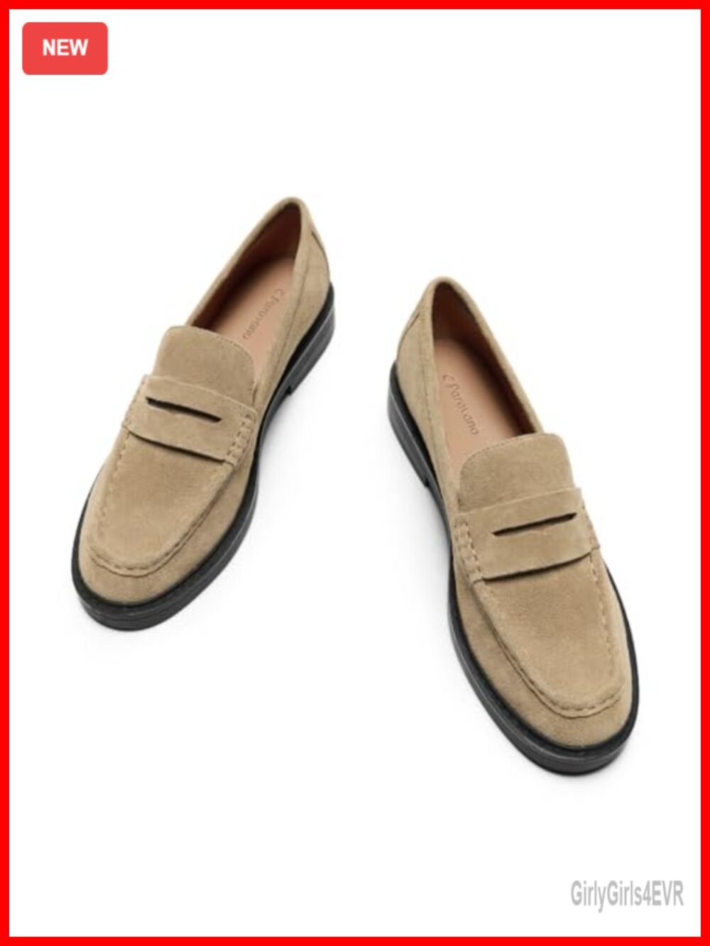 Genuine Leather Penny Loafers for Women Mocc